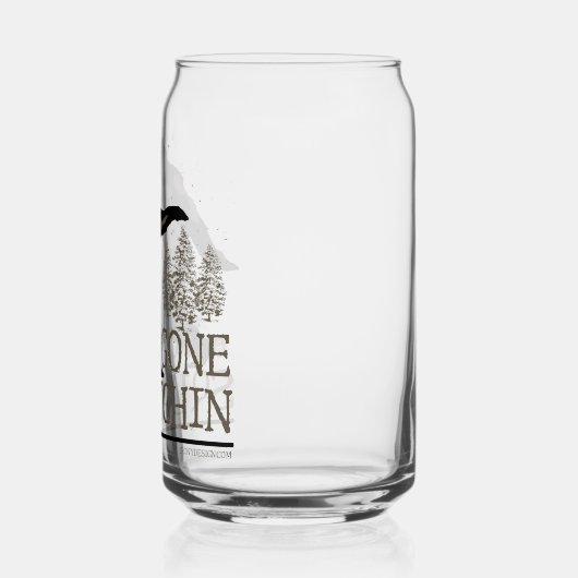 Gone Squatchin Blikvorm Glas (Links)