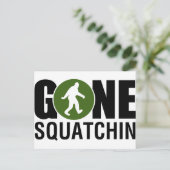 Gone Squatchin Briefkaart (Staand voorkant)