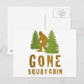 Gone Squatchin () Briefkaart (Voorkant / Achterkant)