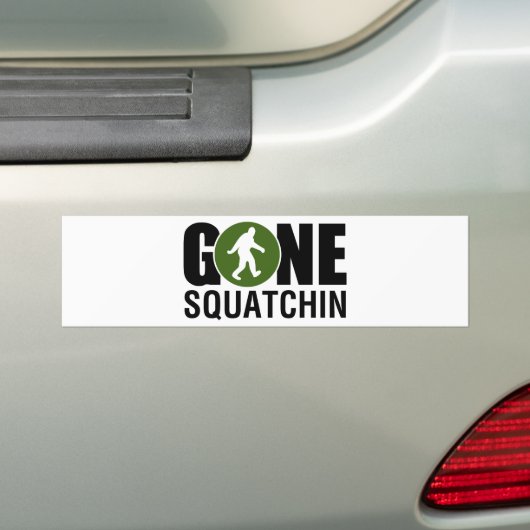 Gone Squatchin Bumpersticker (Op auto)