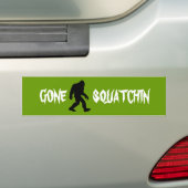 Gone Squatchin Bumpersticker (Op auto)