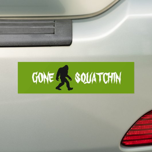 Gone Squatchin Bumpersticker (Op auto)