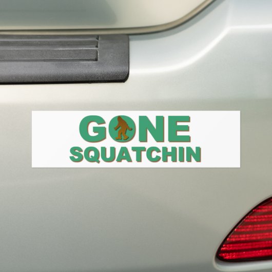 Gone Squatchin Bumpersticker (Op auto)
