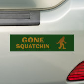 Gone Squatchin Bumpersticker (Op auto)