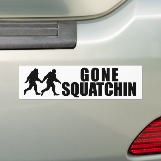 Gone Squatchin Bumpersticker (Op auto)