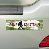 Gone Squatchin Bumpersticker (Op auto)