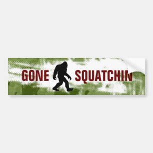 Gone Squatchin Bumpersticker