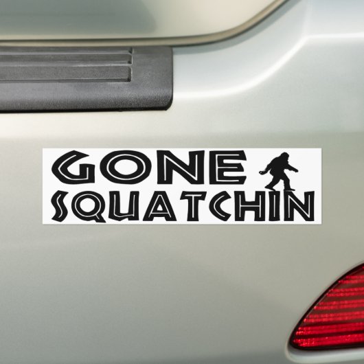 Gone Squatchin Bumpersticker (Op auto)