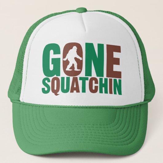 Gone Squatchin Camo Letters Pet (Voorkant)