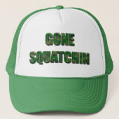 Gone Squatchin - Camo versie Trucker Pet (Voorkant)