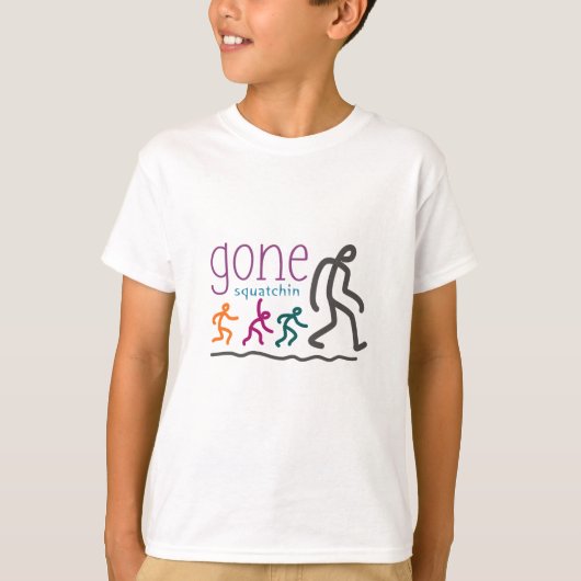 Gone Squatchin Cartoon T-shirt (Voorkant)