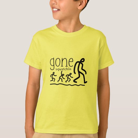 Gone Squatchin Cartoon T-shirt (Voorkant)