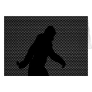 Gone Squatchin Charcoal Carbon Fiber Print