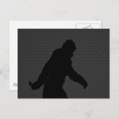Gone Squatchin Charcoal Carbon Fiber Print Briefkaart (Voorkant / Achterkant)
