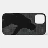 Gone Squatchin Charcoal Carbon Fiber Print Case-Mate iPhone Case (Achterkant (horizontaal))