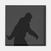 Gone Squatchin Charcoal Carbon Fiber Print Magneet (Voorkant)