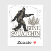 Gone Squatchin Contour Cut Sticker (Vel)