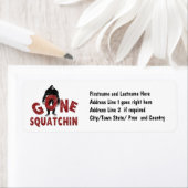 Gone Squatchin - Crayon Style Squatcher Etiket (Insitu)