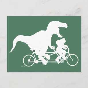 Gone Squatchin cycling met T-rex Briefkaart