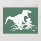 Gone Squatchin cycling met T-rex Briefkaart (Voorkant)
