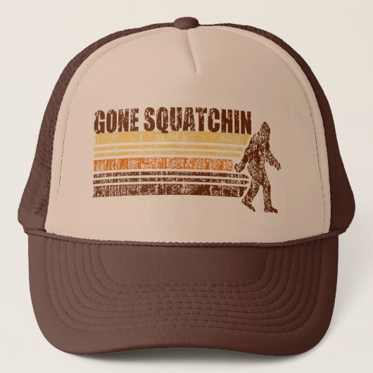Gone Squatchin  Distress Retro Pet (Voorkant)