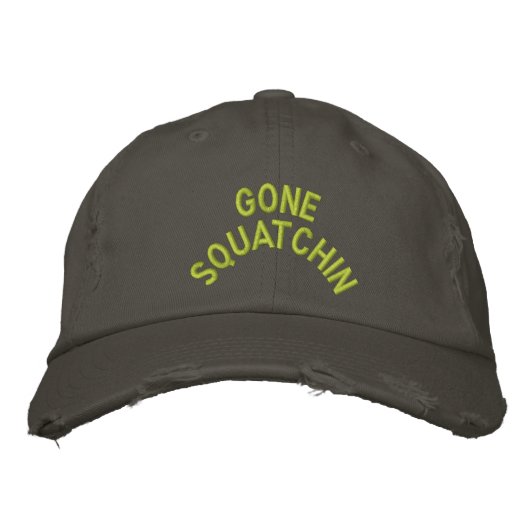 Gone Squatchin Embroidery Pet (Voorkant)