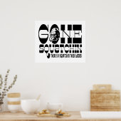 Gone Squatchin - Er is een Squatch in deze Bossen Poster (Keuken)