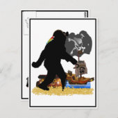 Gone Squatchin' Fer Buried Treasure Briefkaart (Voorkant / Achterkant)