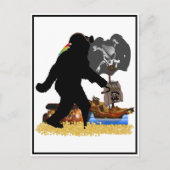 Gone Squatchin' Fer Buried Treasure Briefkaart (Voorkant)