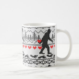 Gone Squatchin for Love Ugly Knit Style Koffiemok