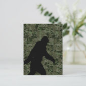 Gone Squatchin for on Olive Digital Camouflage Briefkaart (Staand voorkant)