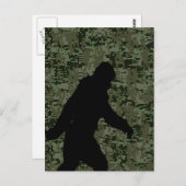 Gone Squatchin for on Olive Digital Camouflage Briefkaart (Voorkant / Achterkant)