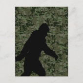 Gone Squatchin for on Olive Digital Camouflage Briefkaart (Voorkant)