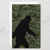 Gone Squatchin for on Olive Digital Camouflage Briefpapier (Voorkant / Achterkant)