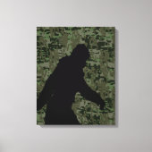 Gone Squatchin for on Olive Digital Camouflage Canvas Afdruk (Voorkant)
