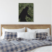 Gone Squatchin for on Olive Digital Camouflage Canvas Afdruk (Insitu (Slaapkamer))
