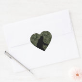 Gone Squatchin for on Olive Digital Camouflage Hart Sticker (Envelop)