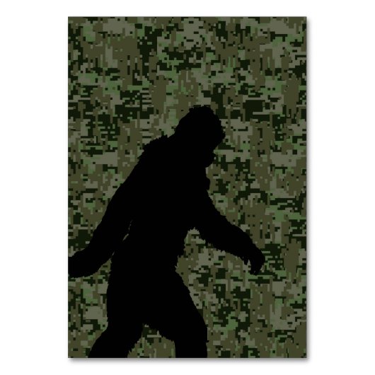 Gone Squatchin for on Olive Digital Camouflage Kaart (Voorkant)