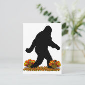 Gone Squatchin for Thanksgiving Turkey Feestdagenkaart (Staand voorkant)