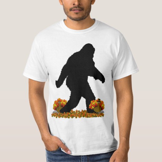 Gone Squatchin for Thanksgiving Turkey T-shirt (Voorkant)