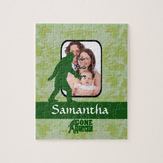 Gone squatchin fotosjabloon legpuzzel (Verticaal)