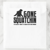 Gone Squatchin - Funny Bigfoot Believer Rechthoekige Sticker (Tas)