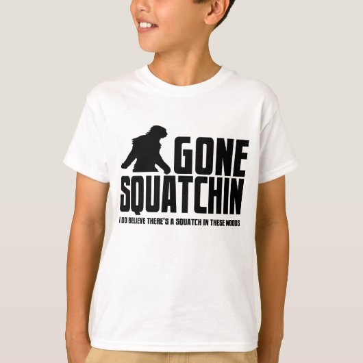 Gone Squatchin - Funny Bigfoot Believer T-shirt (Voorkant)