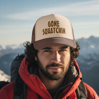 Gone Squatchin – Funny Bigfoot Gift Trucker Hat Trucker Pet