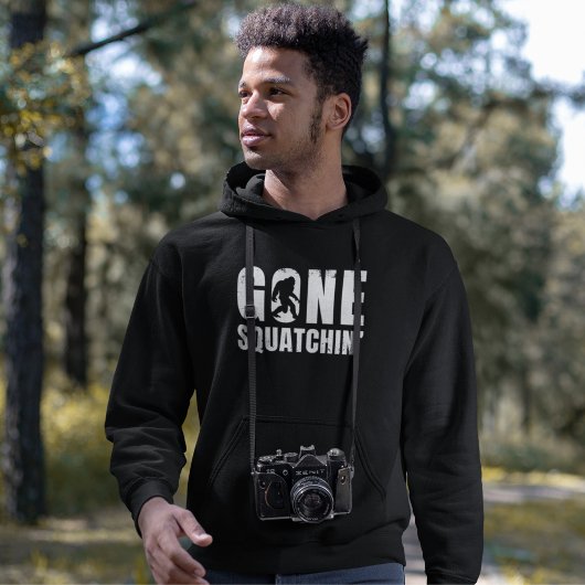 Gone Squatchin' Funny Bigfoot Sasquatch Gift Hoodie