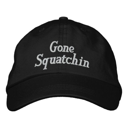 Gone Squatchin Geborduurd Pet (Voorkant)