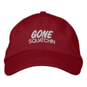 Gone Squatchin Geborduurde Pet (Voorkant)