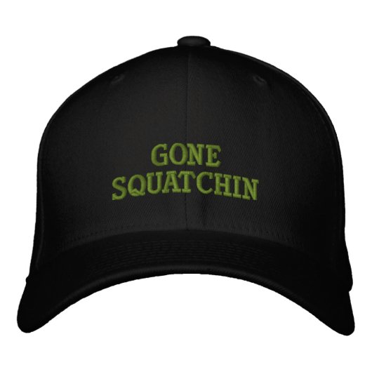 Gone Squatchin Geborduurde Pet (Voorkant)