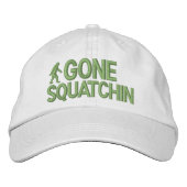 Gone Squatchin Geborduurde Pet (Voorkant)
