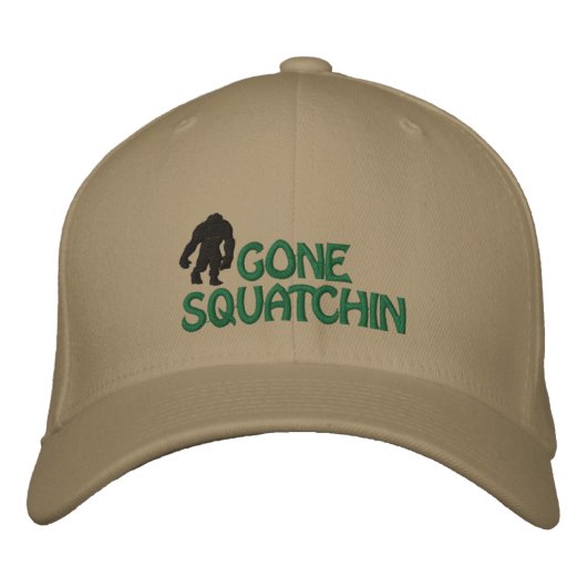 Gone Squatchin Geborduurde Pet (Voorkant)